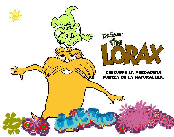 Dibujo Lorax y Barbalutoso pintado por 3128