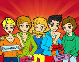 Dibujo Los chicos de One Direction pintado por 1Dlover