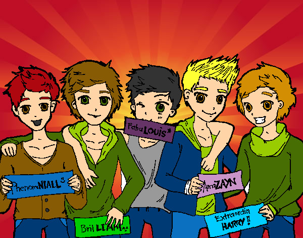 Dibujo Los chicos de One Direction pintado por BeaxLucas