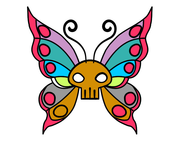 Dibujo Mariposa Emo pintado por cami666