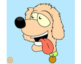 Dibujo Perro con la lengua fuera II pintado por Pinkyta