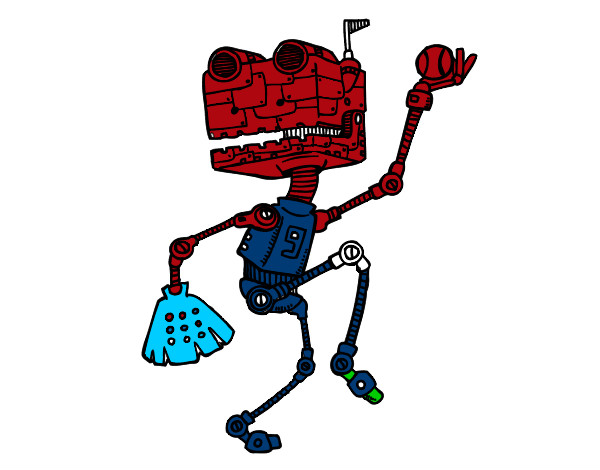 Dibujo Robot jugando al béisbol pintado por samuel23