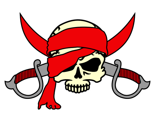 Dibujo Símbolo pirata pintado por jorge-
