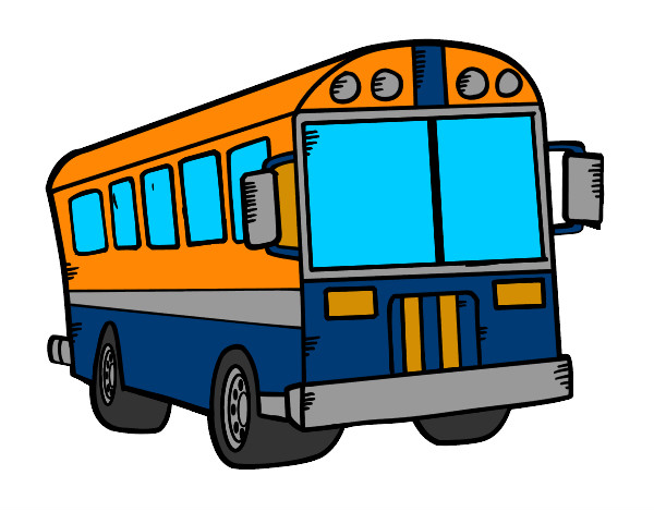Dibujo Autobús del colegio pintado por CSG10