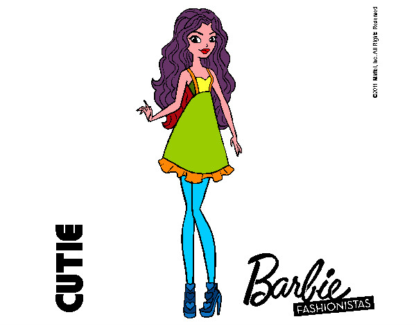 Dibujo Barbie Fashionista 3 pintado por fatymonta