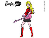 Dibujo Barbie la rockera pintado por saibel