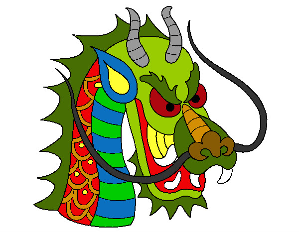 Dibujo Cabeza de dragón 1 pintado por agc_pe