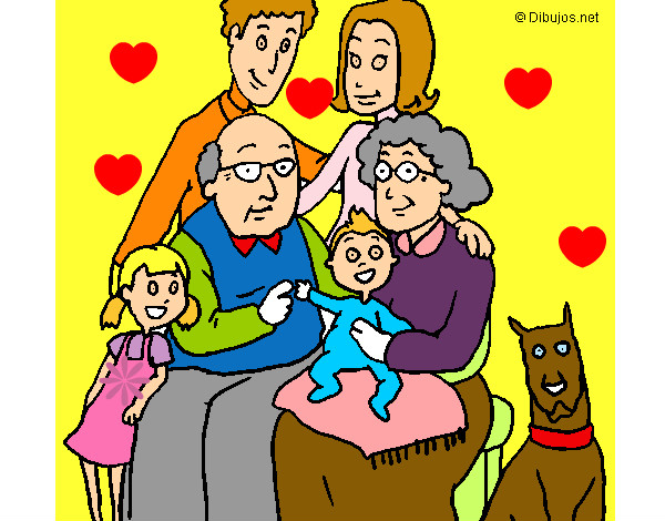 Dibujo Familia pintado por manulamejo
