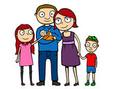 Dibujo Familia unida pintado por Delfina05 