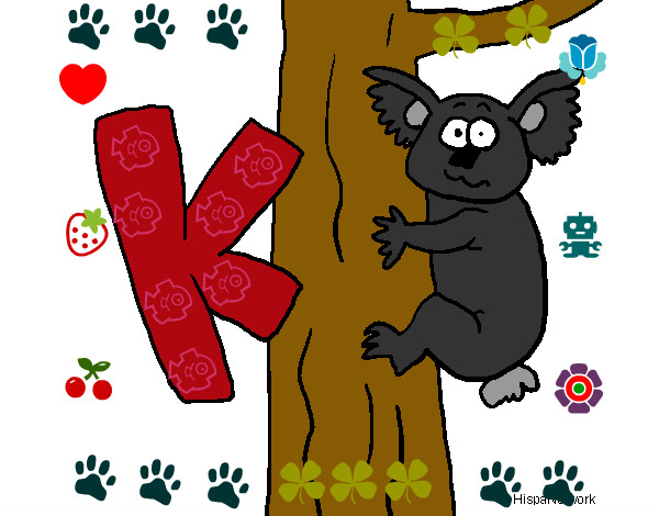 Dibujo Koala 1 pintado por viviz 