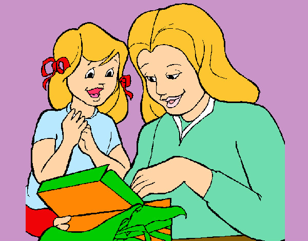 Dibujo Madre e hija pintado por Gabigomi