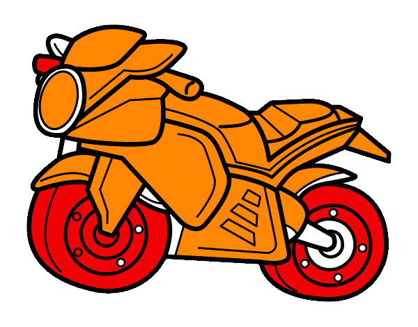 Dibujo Moto deportiva pintado por Manuel19