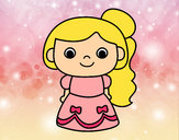 Dibujo Princesa alegre pintado por CSG10