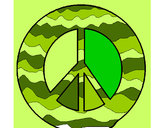 Dibujo Símbolo de la paz pintado por yrupe