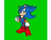 Dibujo Sonic pintado por adriel000