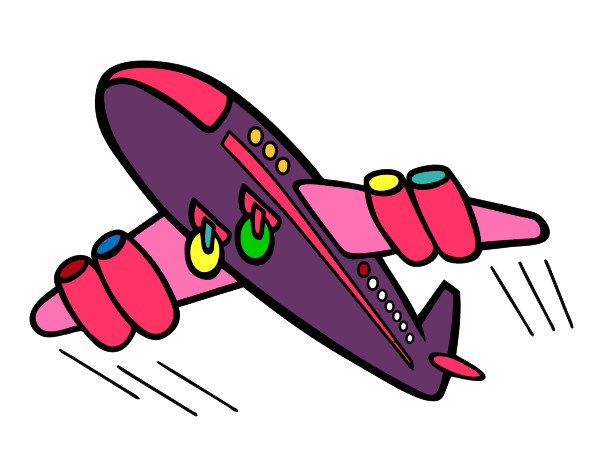 Dibujo Avión rápido pintado por kekafran