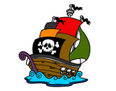 Dibujo Barco de piratas pintado por ibrahim99