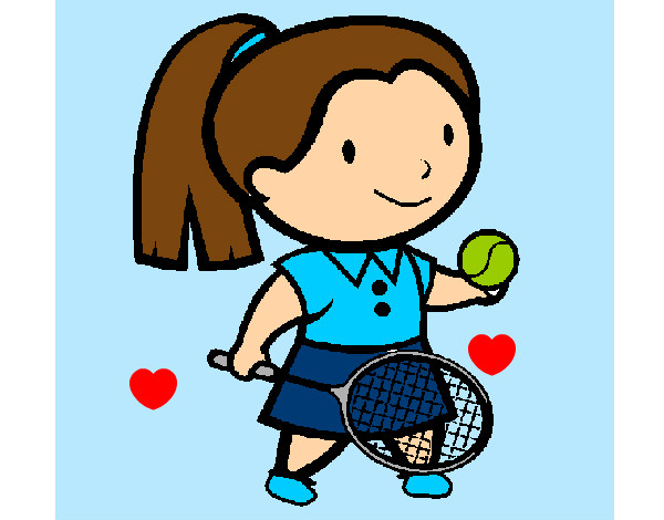 Dibujo Chica tenista pintado por mafevaleri