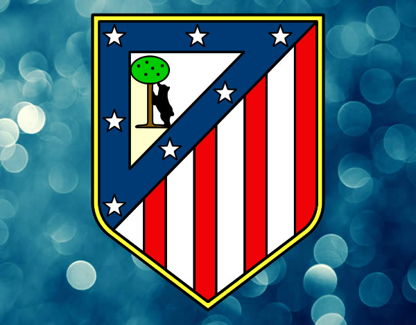 Dibujo Escudo del Club Atlético de Madrid pintado por espejo111