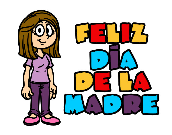 Dibujo Feliz día de la madre pintado por pato021