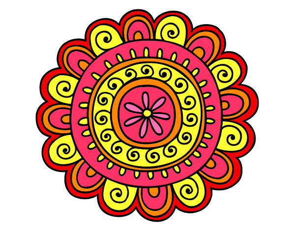 Dibujo Mandala alegre pintado por jose123456