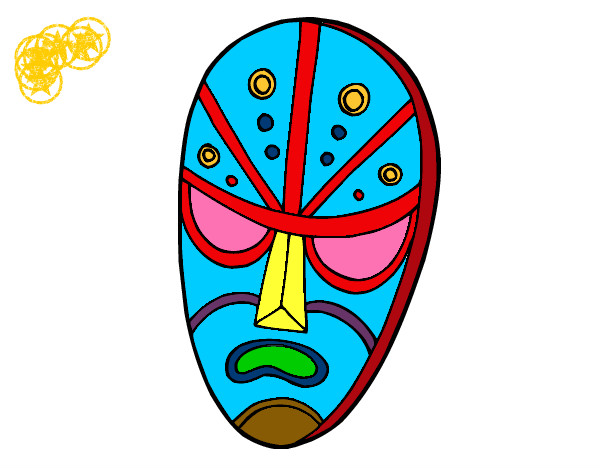 Dibujo Máscara enfadada pintado por alexalbert