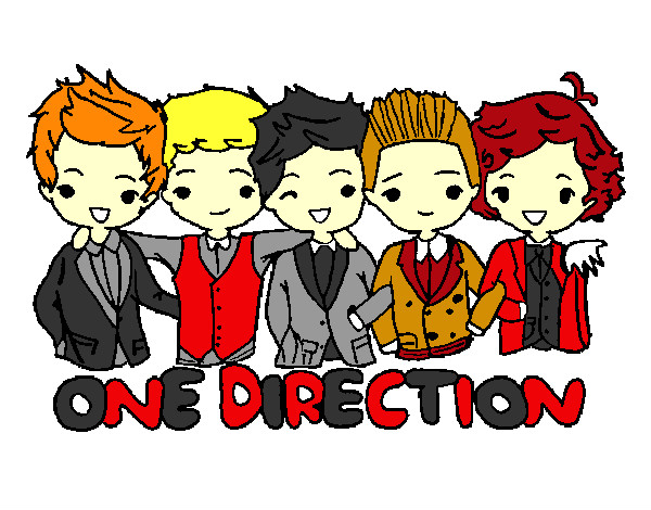 Dibujo One direction pintado por harryniall