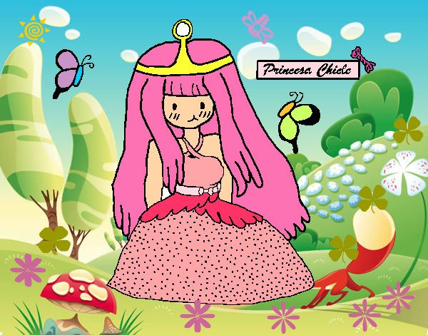 Dibujo Princesa chicle pintado por jozazuzu