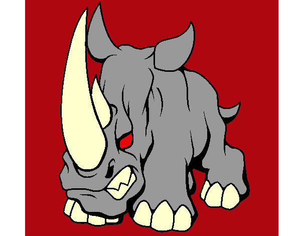 Dibujo Rinoceronte II pintado por alexalbert
