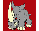 Dibujo Rinoceronte II pintado por alexalbert