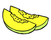 Dibujo Rodajas de melón pintado por Rocharito