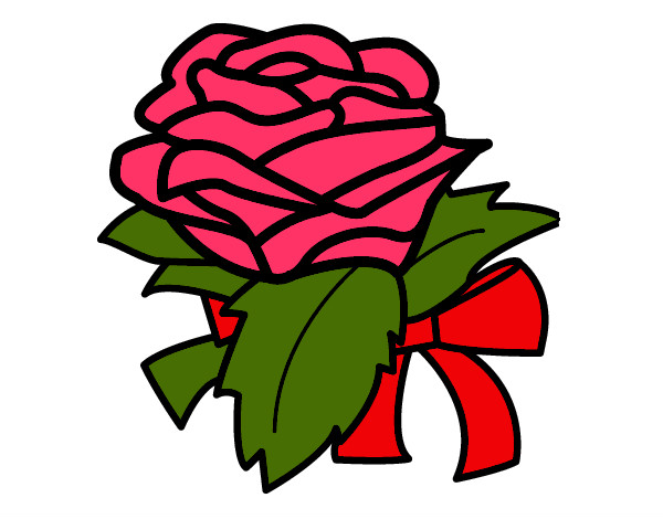 Dibujo Rosa, flor pintado por Luchiii
