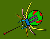 Dibujo Araña expulsando veneno pintado por mamedillon