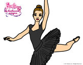 Dibujo Barbie en segundo arabesque pintado por natimar