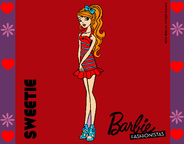 Dibujo Barbie Fashionista 6 pintado por jade2002