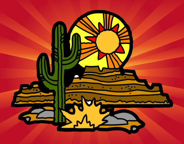 Dibujo Desierto de Colorado pintado por precius