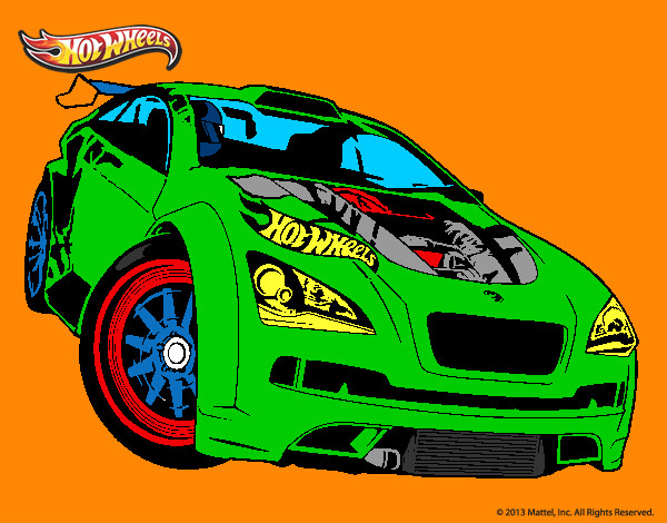 Dibujo Hot Wheels Megane Trophy pintado por jocmanuel