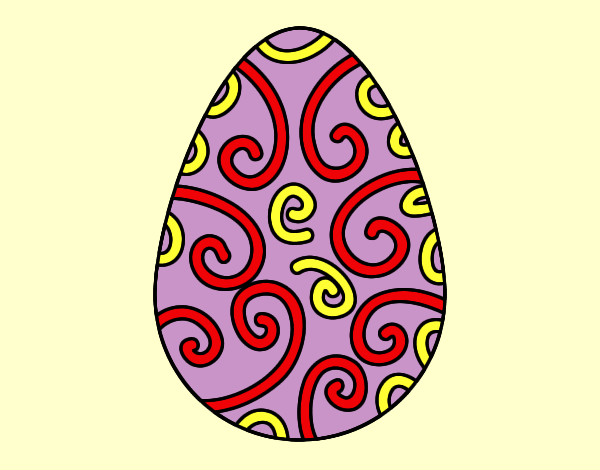 Dibujo Huevo decorado pintado por adricasa