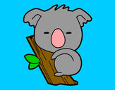 Dibujo Koala bebé pintado por evigilan