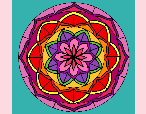 Dibujo Mandala 6 pintado por CandyRos