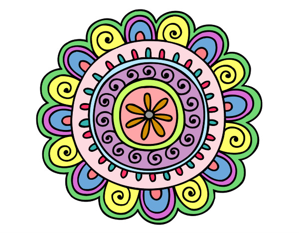 Dibujo Mandala alegre pintado por CandyRos