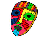 Dibujo Máscara sorprendida pintado por matiasolea