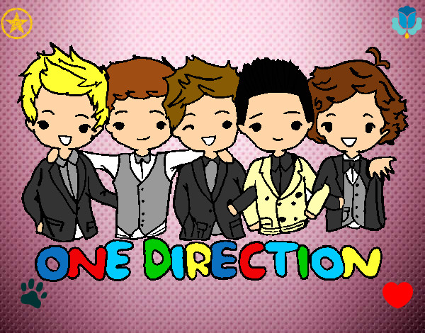 Dibujo One direction pintado por JuanitayVa