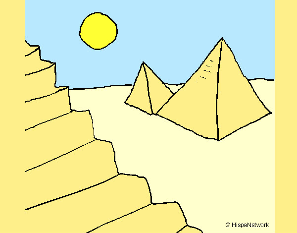Dibujo Pirámides pintado por Sofi8