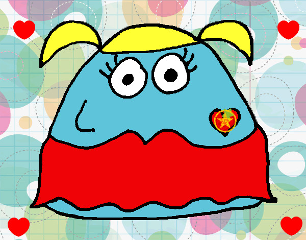 Dibujo Pou chica pintado por iglu20227