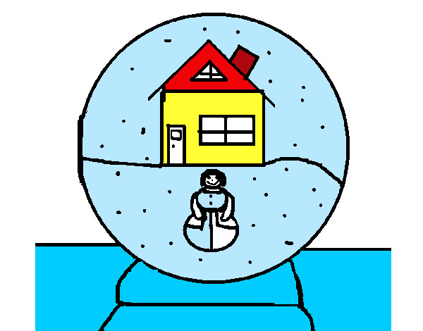 Dibujo Bola de nieve pintado por dannaricha