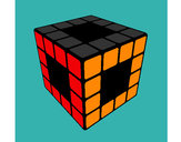 Dibujo Cubo de Rubik pintado por Braian18