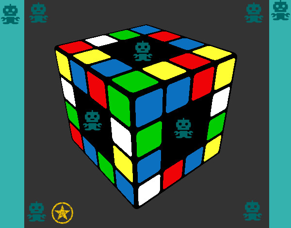 Dibujo Cubo de Rubik pintado por gadiel13