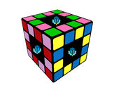 Dibujo Cubo de Rubik pintado por sakuraflac