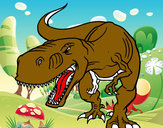Dibujo Dinosaurio enfadado pintado por Moree